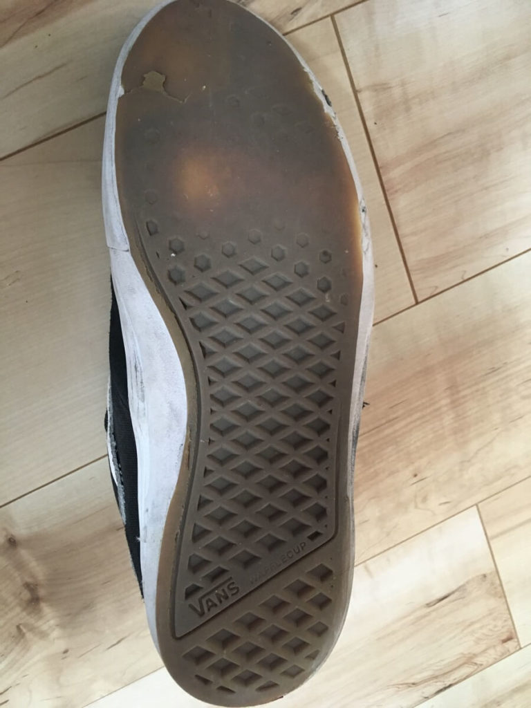 VANSのスケシューのワッフルソール