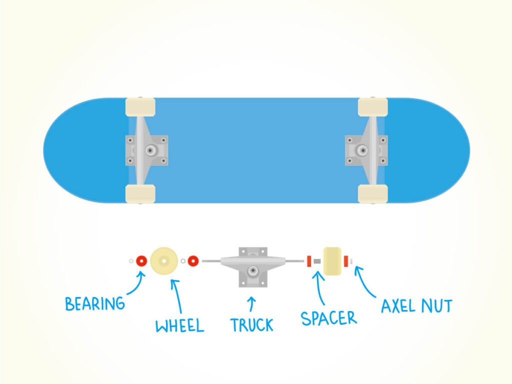 スケボー女子のコンプリートセット
