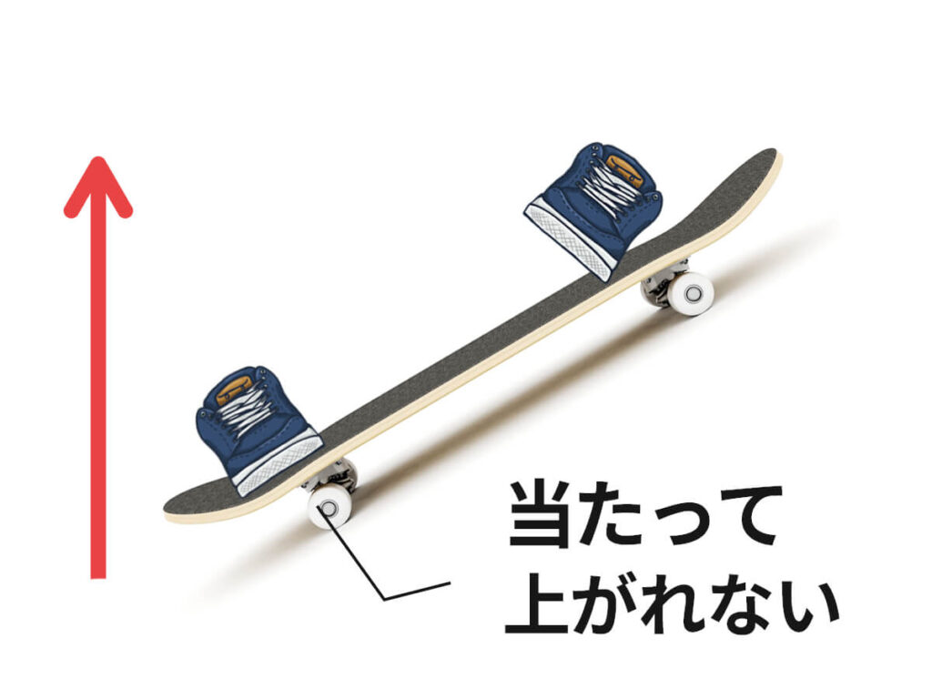 オーリーのテールが上がらない原因